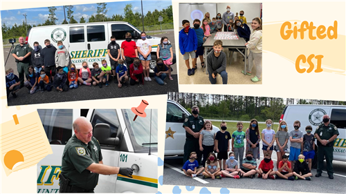 Gifted Students met with Nassau County Sheriff for Crime Scene Investigation